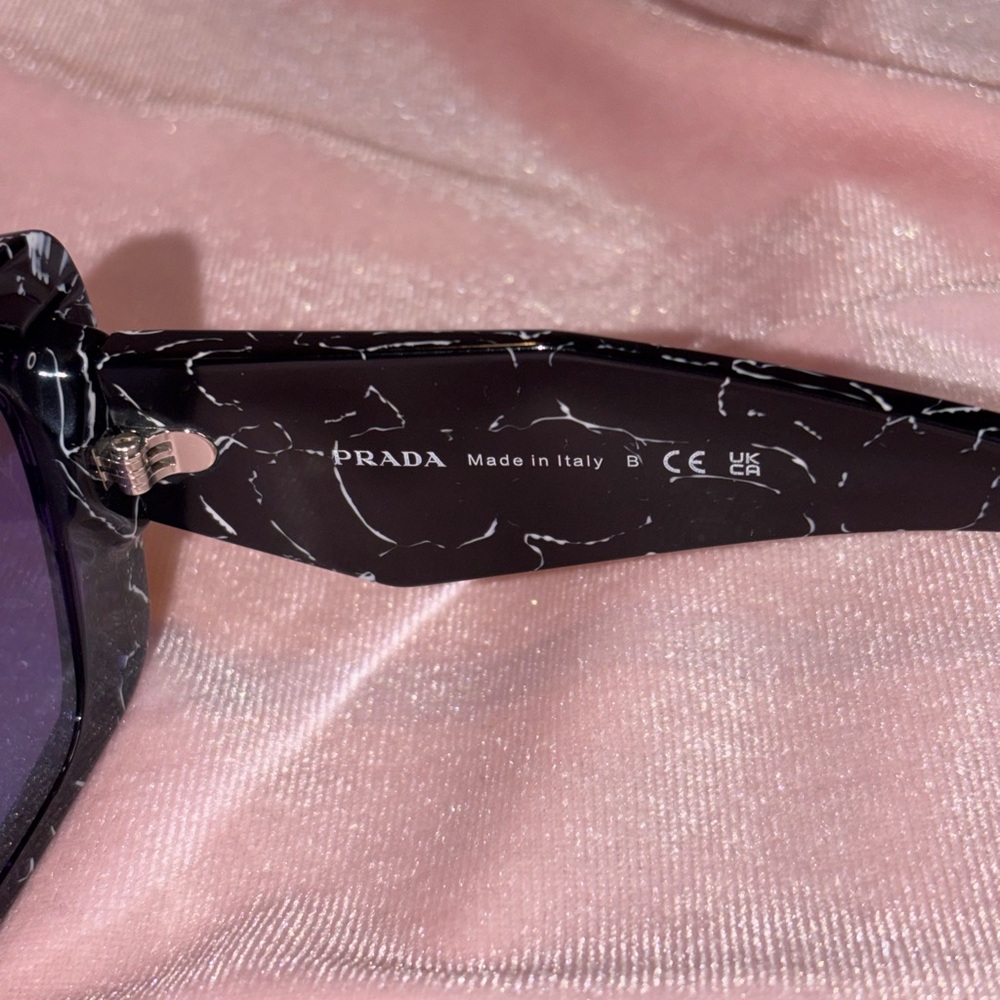 Authentic Prada PR 08YS Havana Sunglasses Tortoise with Violet Lens 🖤💜 - Picture 9 of 12